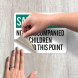 Safety First No Unaccompanied Children Decal (Non Reflective)