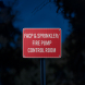 FACP & Sprinkler Fire Pump Control Room Aluminum Sign (EGR Reflective)