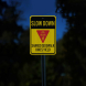 Slow Down Bike Aluminum Sign (EGR Reflective)