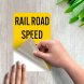 Railroad Speed Limit 5 MPH Decal (Non Reflective)