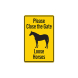 Please Close The Gate Loose Horses Decal (Non Reflective)