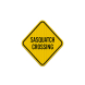Sasquatch Crossing Aluminum Sign (EGR Reflective)