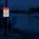 Water May Rise Without Warning Aluminum Sign (EGR Reflective)