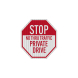 No Thru Traffic Private Drive Aluminum Sign (EGR Reflective)