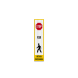 Stop For Pedestrians Decal (EGR Reflective)