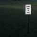 Do Not Drive On Grass Aluminum Sign (HIP Reflective)