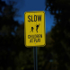Slow Down, Children At Play Aluminum Sign (EGR Reflective)