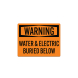 OSHA Water & Electric Buried Decal (Non Reflective)