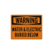 OSHA Water & Electric Buried Decal (EGR Reflective)