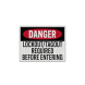 Lockout Tagout Required Decal (EGR Reflective)