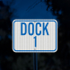 Dock Number Aluminum Sign (EGR Reflective)