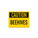 OSHA Caution Beehives Decal (Non Reflective)