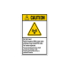 ANSI Caution RF Hazard Decal (Non Reflective)