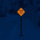 Slippery Icy Conditions Today Aluminum Sign (EGR Reflective)