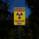 Radiation Area Aluminum Sign (EGR Reflective)