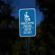 Handicapped Parking Visitor Use Only Aluminum Sign (HIP Reflective)