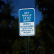 Use Of Parking Lot Is At Your Own Risk  Aluminum Sign (EGR Reflective)