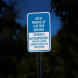 Use Of Parking Lot Is At Your Own Risk  Aluminum Sign (Diamond Reflective)