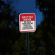 Park At Your Own Risk No Responsibility Aluminum Sign (EGR Reflective)