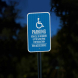Minnesota ADA Handicapped Parking Aluminum Sign (EGR Reflective)