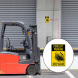 Forklift Parking Keep Clear Decal (Non Reflective)