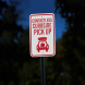 Contactless Curbside Pickup Aluminum Sign (EGR Reflective)
