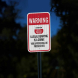 Property Is Under 24 Hour Surveillance  Aluminum Sign (EGR Reflective)