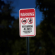 Warning No Dumping Allowed Aluminum Sign (EGR Reflective)