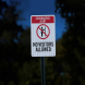 Medical Alert No Visitors Allowed Aluminum Sign (EGR Reflective)