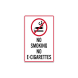 No Smoking No E-Cigarettes Decal (Non Reflective)