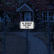 All Packages Over Fence Please Aluminum Sign (Diamond Reflective)