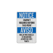 Bilingual OSHA Hairnet Required Aluminum Sign (EGR Reflective)