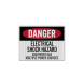 OSHA Electrical Shock Hazard Equipment  Decal (EGR Reflective)