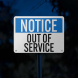 OSHA Out Of Service Aluminum Sign (Diamond Reflective)