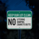 No Littering Dumping Cigarette Butts Aluminum Sign (HIP Reflective)