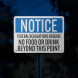 OSHA No Food & Drink Beyond This Point Aluminum Sign (EGR Reflective)