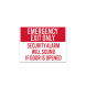 Fire & Emergency Exit Only  Decal (Non Reflective)