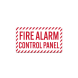 Fire Alarm Control Panel FACP Decal (Non Reflective)