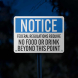 OSHA No Food & Drink Beyond This Point Aluminum Sign (Diamond Reflective)