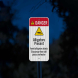 Alligator Warning Avoid Attack Aluminum Sign (EGR Reflective)