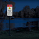 Alligator Warning Avoid Attack Aluminum Sign (HIP Reflective)
