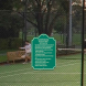 Social Distancing Playground Rules Aluminum Sign (Non Reflective)