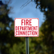 Fire Department Connection Aluminum Sign (Non Reflective)