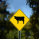 Cattle Symbol Aluminum Sign (Non Reflective)