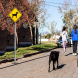 Golden Retriever Guard Dog Symbol Aluminum Sign (Non Reflective)