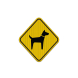 Golden Retriever Guard Dog Symbol Aluminum Sign (EGR Reflective)