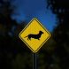 Dachshund Guard Dog Symbol Aluminum Sign (HIP Reflective)