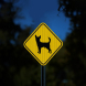 Chihuahua Guard Dog Symbol Aluminum Sign (HIP Reflective)