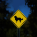 Border Collie Guard Dog Symbol Aluminum Sign (HIP Reflective)