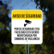 Spanish Monitored By Surveillance Cameras Aluminum Sign (Non Reflective)
